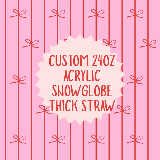 Custom 24oz Thick Straw Stadium