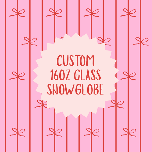 Custom 16oz Glass Snowglobe