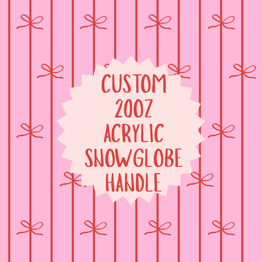 20oz Acrylic handle snowglobe