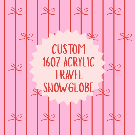 16oz Custom Acrylic travel tumbler