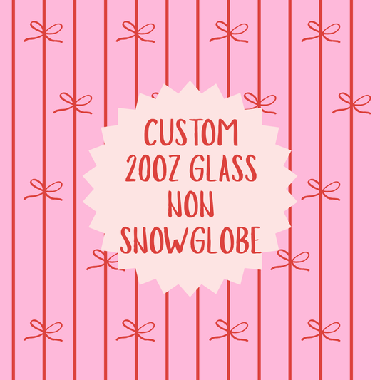 20oz Glass Tumbler (non snowglobe)