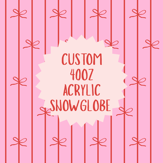 Custom 40oz Snowglobe