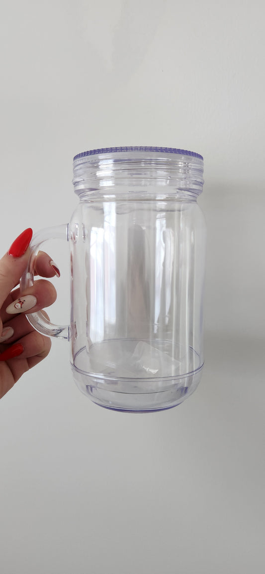 20oz Mason Jar Snowglobe