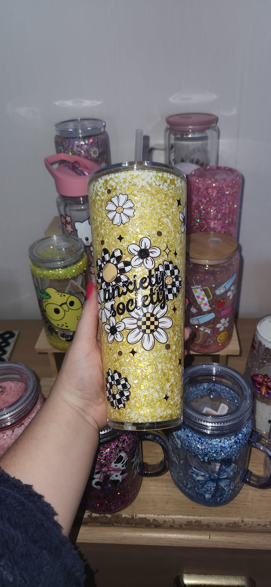 24oz Custom Snowglobe Tumbler